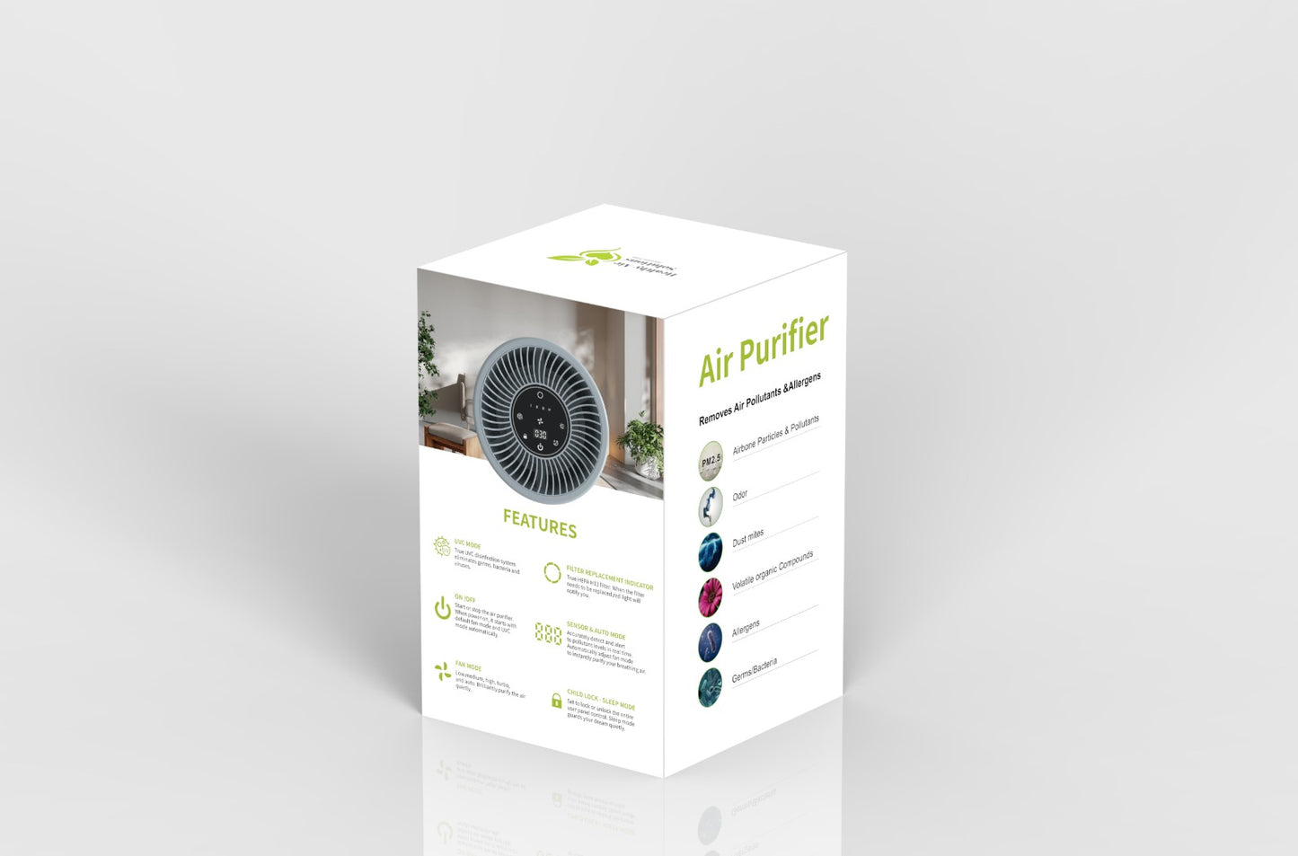 UVC air filter disinfection unit